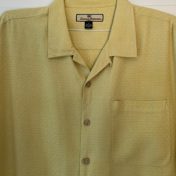 Tommy Bahama short sleeve silk button down XL - Picture 3 of 5